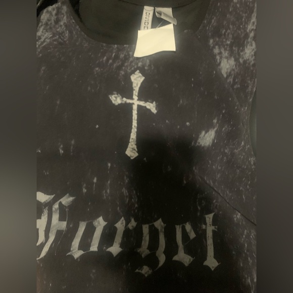 NWT H&M Women’s Printed Black Sleeveless‎ Tunic Top Shirt Sheer Sz 2 - Picture 4 of 4